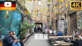 BERLIN GERMANY| HACKESCHES MARKT - HACKESCHE HÖFFE WALKING TOUR | 4K – HDR – 60FPS| APRIL 2025