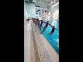 Swimming pool epic domino prank trick