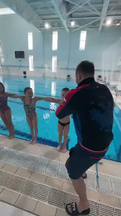 Swimming pool epic domino prank trick