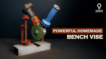 Creative Idea - Craftsmen Makes A Powerful Homemade Bench Clamp Vise - Craft Tips & Tricks. #craft