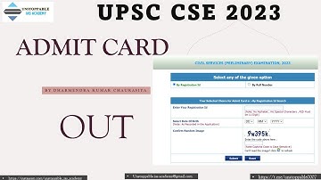 out || upsc cse 2023 admit card || how to download upsc cse prelims 2023 admit card