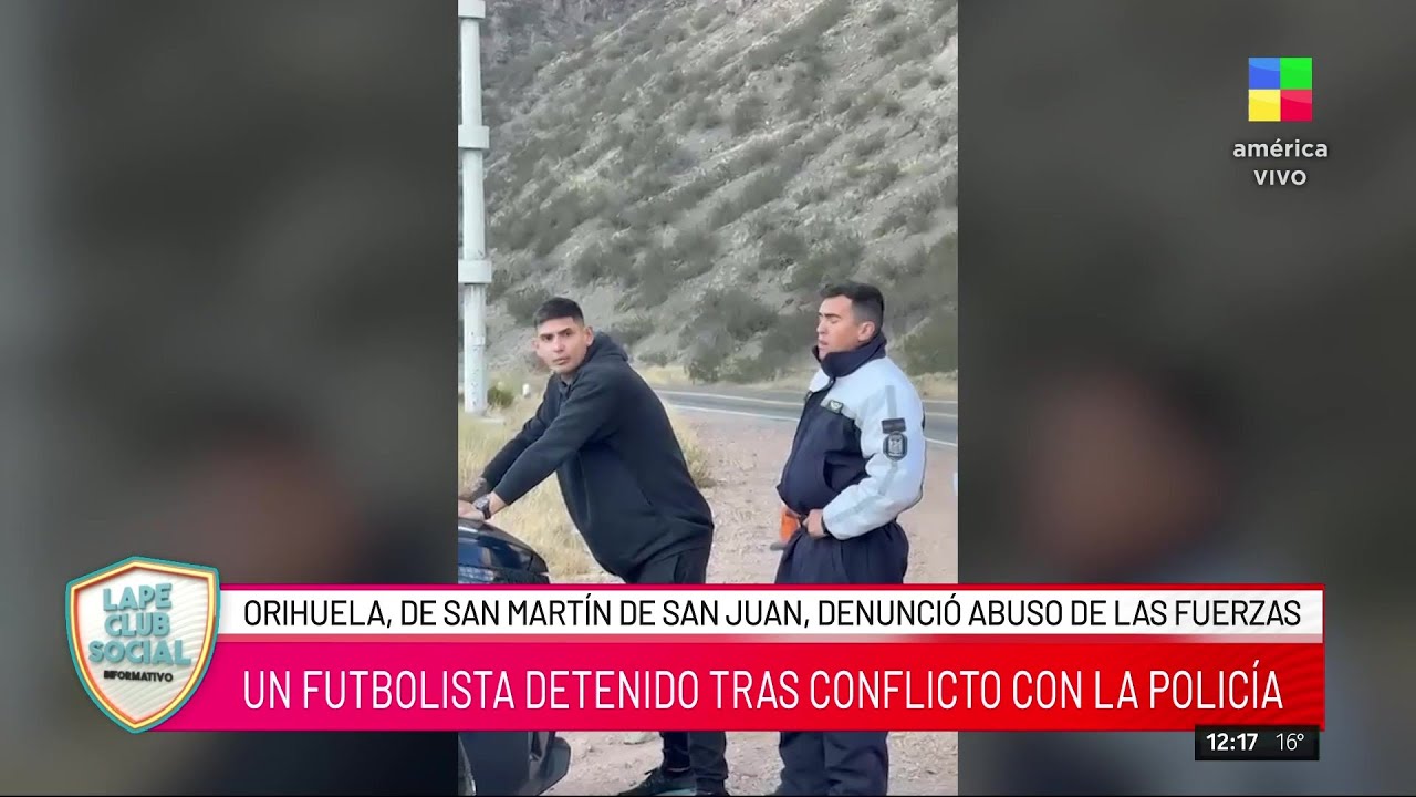 ROMPIÓ EL SILENCIO EL JUGADOR DETENIDO CON ABUSO POLICIAL: 