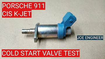 Air-cooled Porsche 911SC Bosch CIS K-Jetronic Cold Start Valve Continuity Test