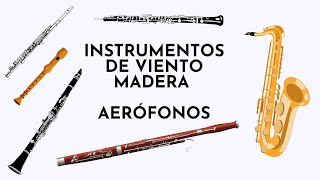 Instrumentos de viento madera. Aerófonos