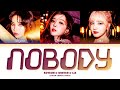 (G)I-DLE SOYEON X aespa WINTER X IVE LIZ 'NOBODY' Lyrics  (소연 윈터 리즈 NOBODY 가사) (Color Coded Lyrics)
