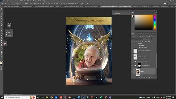 Heavenly Christmas Snow Globe Digital Background for Loved Ones Who Passed