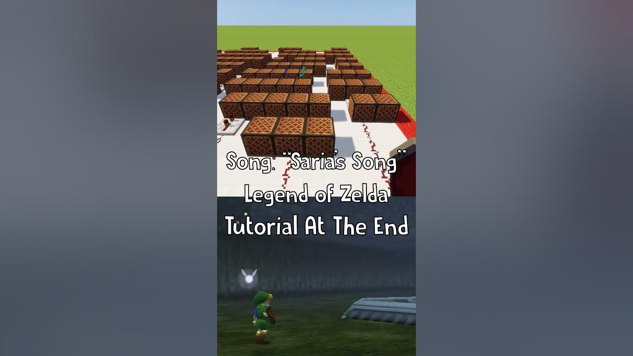 "Saria's Song" Legend Of Zelda Using Minecraft Note Blocks