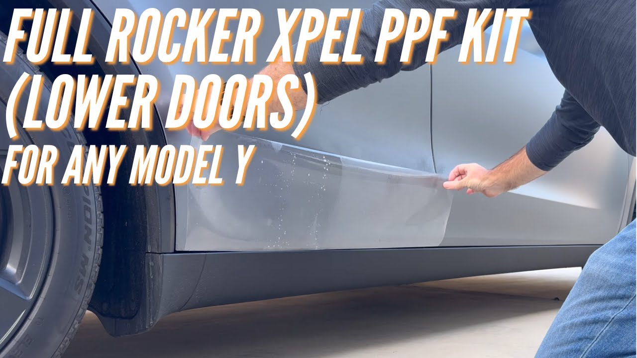 Full Rocker XPEL PPF Protection Kit (lower doors) for Model Y