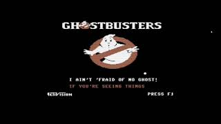 Ghostbusters Loading Intro Screen Commodore 64 Wealth