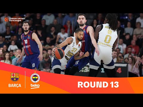 FC Barcelona-Fenerbahce Beko Istanbul | Round 13 Highlights | 2023-24 Turkish Airlines EuroLeague