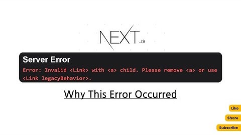 Nextjs 13   Invalid Link with a child | Please remove a or use Link legacyBehavior