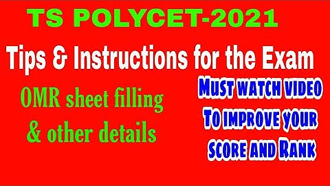 TS POLYCET/IIIT-2021| Tips Before Exam&Important Instructions-AD Mentoring