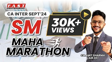 STRATEGIC MANAGEMENT (SM) MARATHON I SM IN 3 HOURS I CA INTER SEPT 24 I CA AMIT SHARMA(AIR 30) #icai