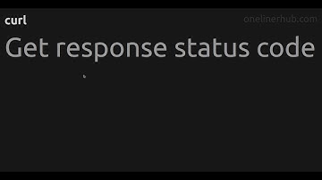 Get response status code #curl