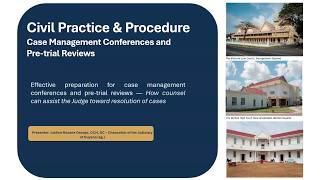 Effective Preparation for Case Management & Pre Trial Reviews
