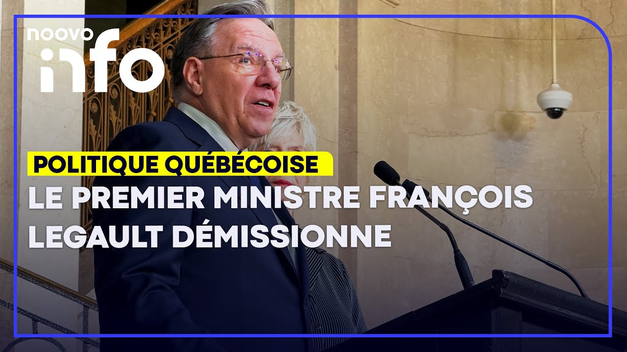 Démission de François Legault: revoyez son annonce intégrale