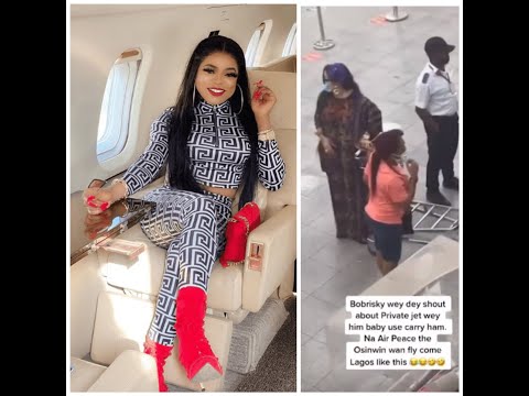 Bobrisky Struggles To Board Commercial Flight After Bragging About Flying Strictly On Private Jet