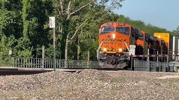 65-70 mph BNSF Z train w/ H3 Dash 9 ( Z-PHXWSP )!! BNSF Transcon: Emporia sub..5/11/25