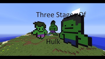 Mineraft: EASY- Pixel Art Hulk ( Baby Hulk) (8-Bit)