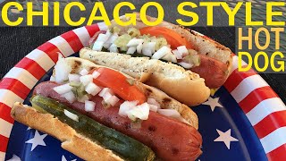 How to Make a CHICAGO STYLE HOT DOG on a Weber Q Gas Grill!