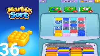 Marble Sort – Level 36: A Colorful Comeback #marblesort #marblesortgame #marblesortsolution 