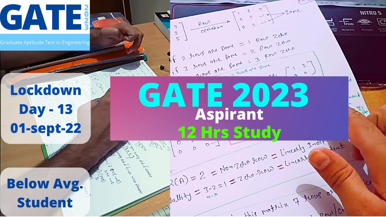 Gate aspirants || try to crack gate 2023 exam in 6 months || Day 13 ...