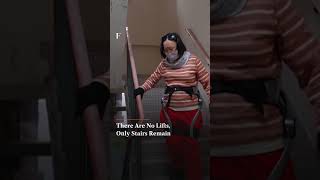 Hong Kong Fire Survivor Climbs Home with Robotic Legs Months After Tragedy | Firstpost News | N18G