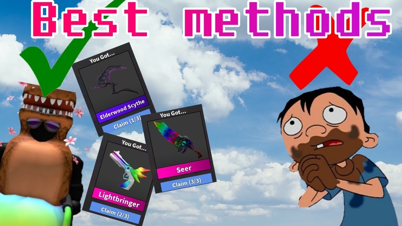 ROBLOX HOW TO GET GODLYS IN MM2 ( BEST METHODS) YouTube
