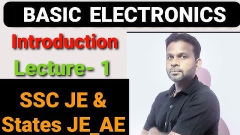 Basic Electronics I SSCJE I uppcl I RSEB I Analog Electronics I by sunil Sir I Engineers Platform