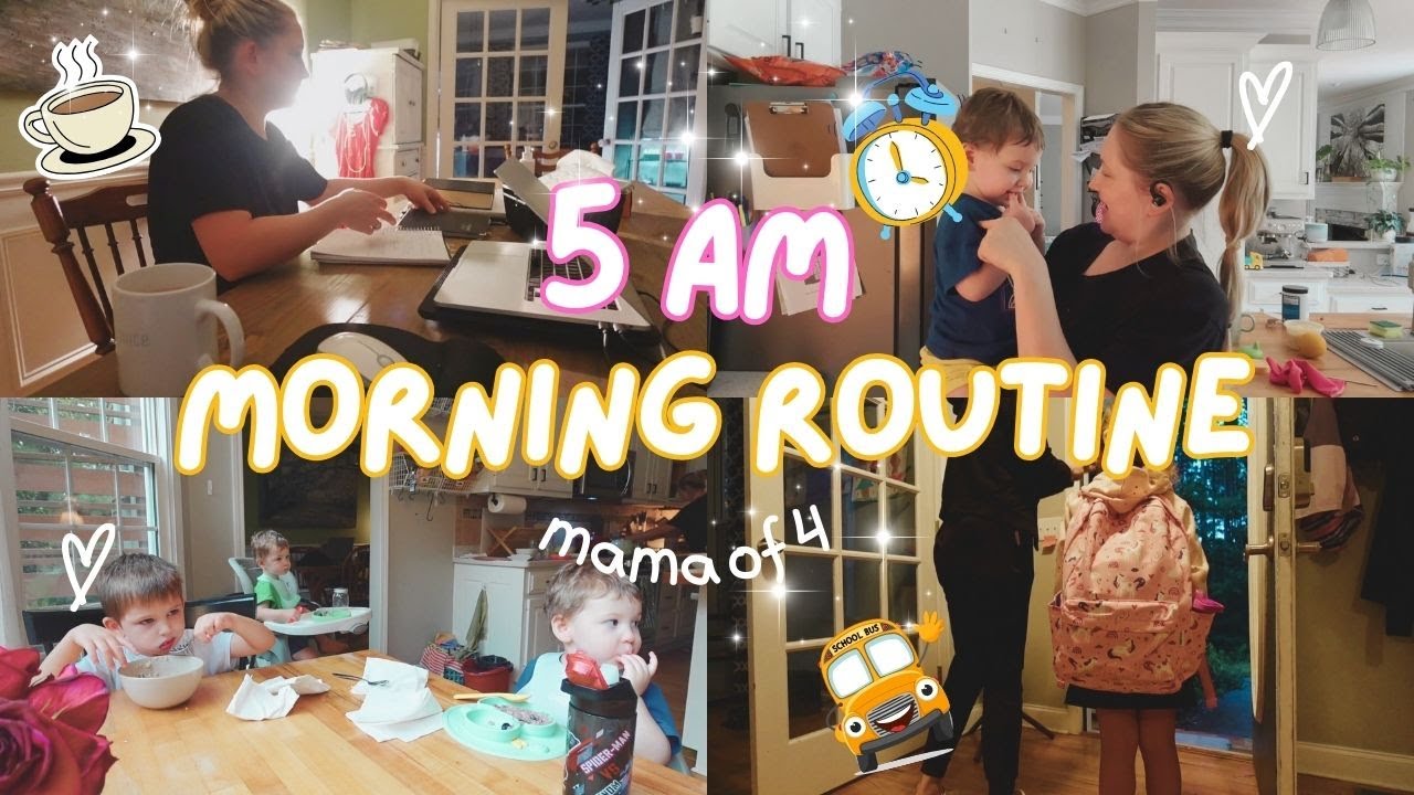 утренняя школьная рутина для мамы четверых детей
