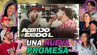 🏝️¡PURO FLOW CARIBEÑO! - COLOMBIANOS REACCIONAN a EXODO LIRICAL vs ACERTIJO [FMS INTERNACIONAL 2026]