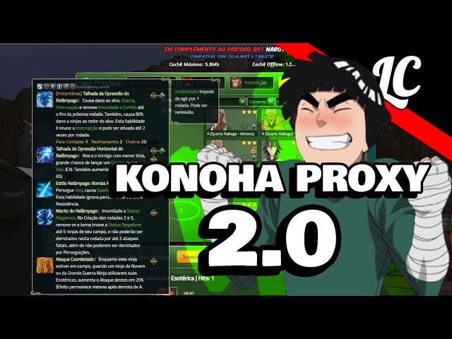 Konoha Proxy - Simulador de Combos - Naruto Online BR