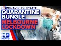 Coronavirus: Security guard reveals quarantine 'failings', Victoria lockdowns | 9 News Australia