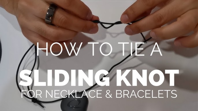 How to Make a Unisex Leather Cord Necklace with Slide Knots