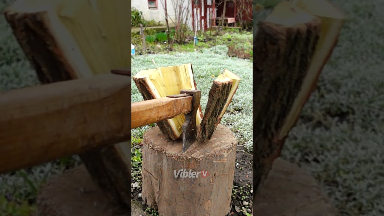 Wood Splitting Experience in 960FPS Slow Motion 