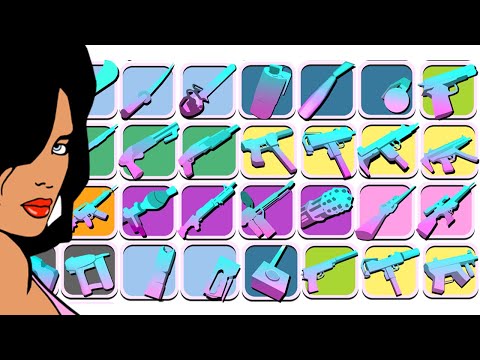 MOSTRANDO TODAS LAS ARMAS DE GTA VICE CITY