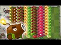 Plant vs Zombies 2 | All Plants Max Level VS 999 Brickhead Zombies - PvZ 2 Gameplay