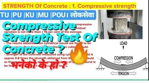 Compressive Strength Test Of Concrete?🔥|कंप्रेसिव स्ट्रेंथ टेस्ट के हो?यू|लोकसेवा| DIPAKMAMANDTU