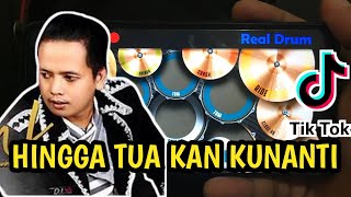 Download Lagu VIRAL TIKTOK DJ HINGGA TUA KAN KUNANTI - IPANK || REAL DRUM COVER MP3