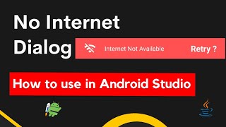 how to implement no internet dialog in android studio | no internet dialog in android studio