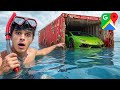 Exploring an Abandoned Shipping Container Lost at Sea!