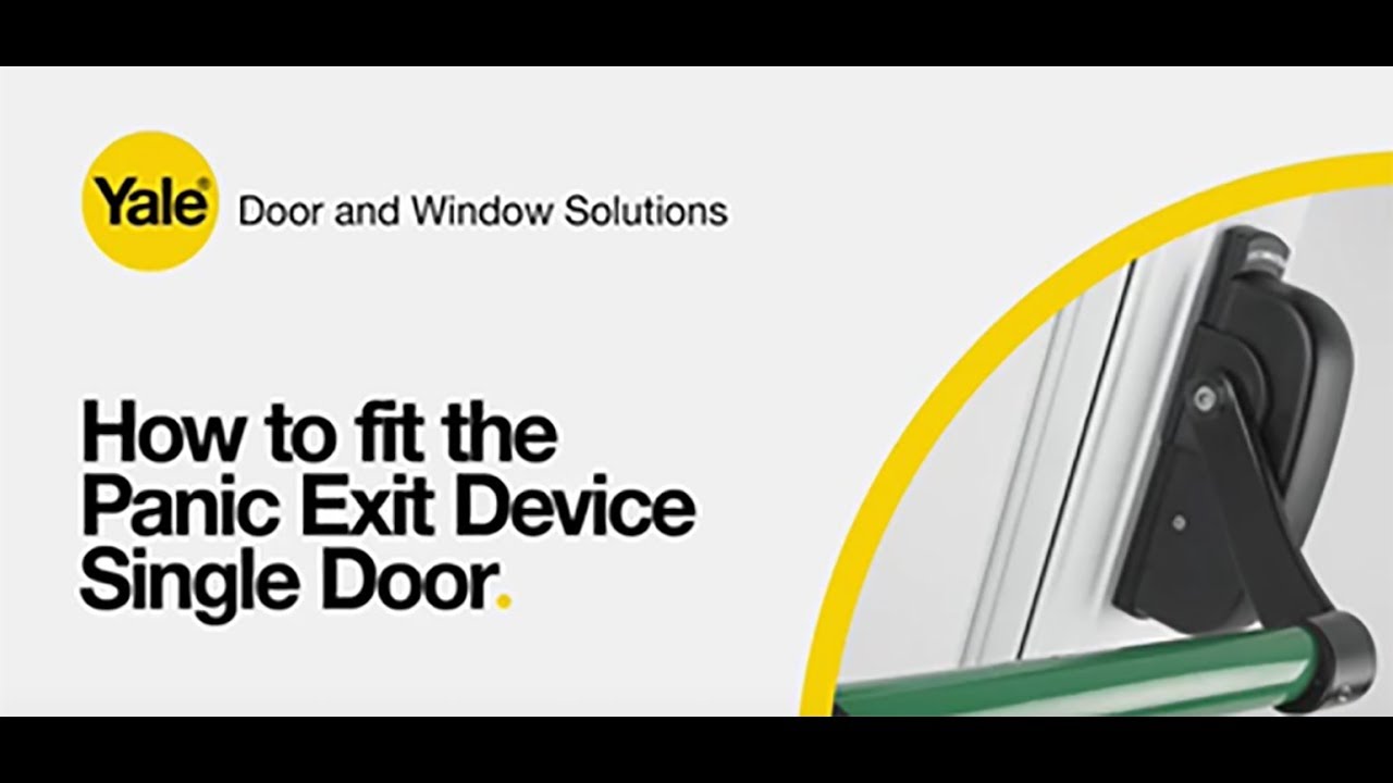 How to fit the Panic Exit Device Single Door YouTube