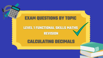 Calculating Decimals Exam Questions. Revise for your Level 1 Functional Skills Maths.
