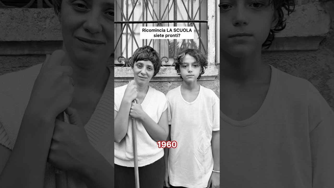 Ricomincia la scuola, pronti?? Vi ritrovate di più nel 1960, 1990 o nel 2026? 😅
