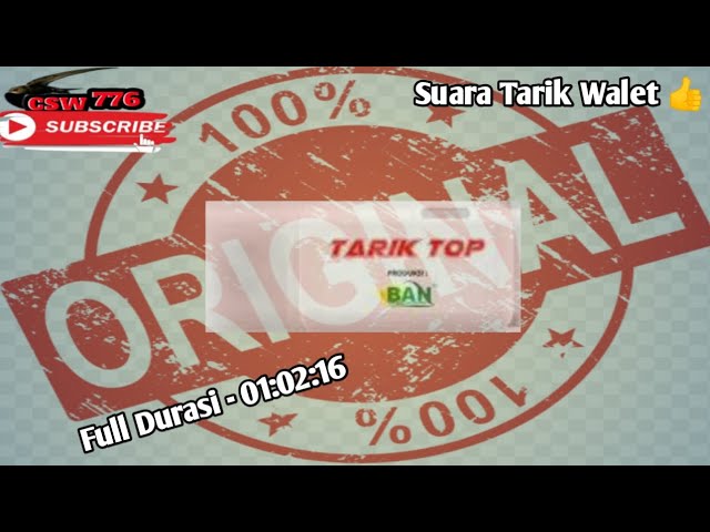 TARIK TOP ORIGINAL PRODUK BAN - SUARA TARIK WALET BISA UNTUK SUARA PANGGIL DAN HEXAGONAL class=