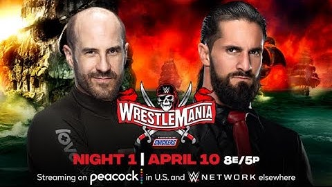 WWE 2K20 | Wrestlemania 37 Predictions | Cesaro vs Rollins | WWE 2K20 PPV Simulation