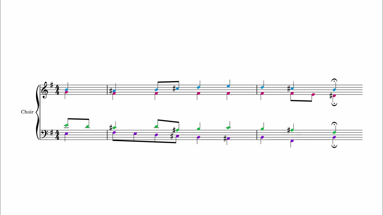 J.S. Bach Chorale - BWV 4.8 in E Minor (Sheet Music & Digital Mockup)
