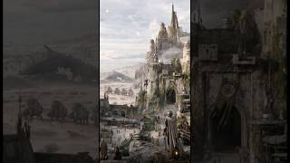 A Rugged Frontier City Powered By A Super Advanced Tech Network Hidden Beneath Stone 🏰✨ #shorts #ai