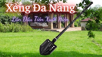 Mở hộp Xẻng Đa Năng Quân Đội gấp gọn bỏ túi du lịch cắm trại dã ngoại