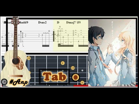 Orange (Easy Version) - 7!! (Your Lie in April) ED 2, Fingerstyle Guitar